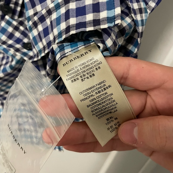 Burberry Short Sleeve Button Down Shirt - Size S - Picture 5 of 5